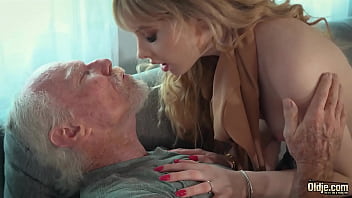 Super-fucking-hot mind-blowing ash-blonde gags on senior grandfather stud pecker and she pleads him to tear up her sugary-sweet vulva firmer until he finishes off in her throat so she gulps it all