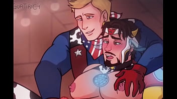 Metal fellow x Captain america - steve x tony faggot wanking getting off cow yaoi manga pornography