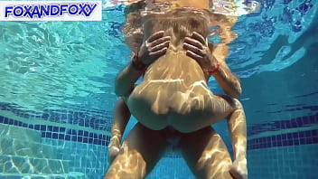 Pool hook-up compilation: bootie tearing up creampie, cum on ass, cum in pool